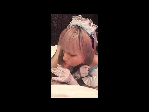 ❤️ 日本のアイドル「まゆか」、フレンチメイドのコスプレ、その1、ローションでフェラチオ、自慰行為 ❤❌ ジャストポルノ ❌️❤
